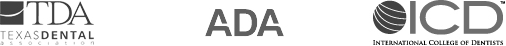 Texas Dental Association American Dental Association and International College of Dentists logo