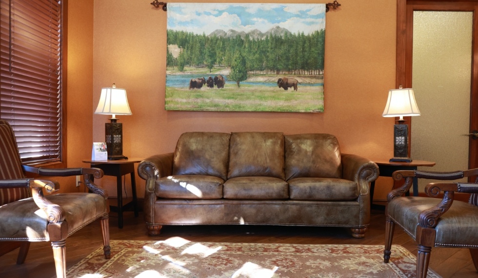 Dental office waiting room