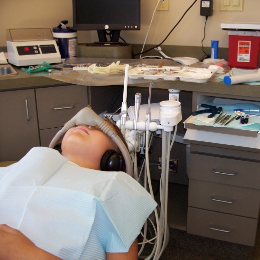 Patient relaxing after oral conscious dental sedation